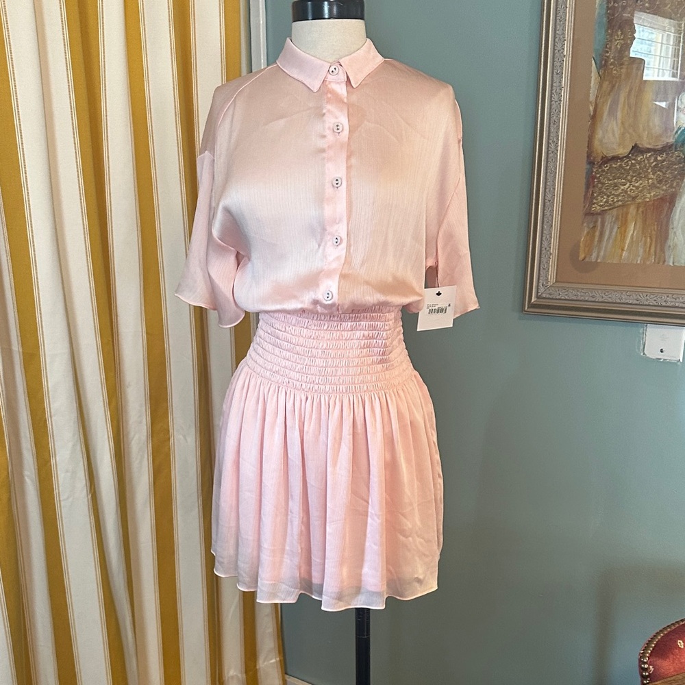 Sage Light Pink Mini DRESS